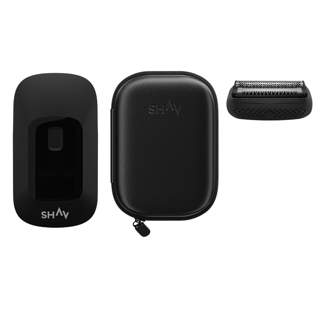 Zestaw Shav Handler na białym tle